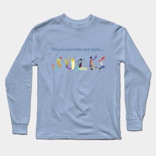 Corporate Art Style Long Sleeve T-Shirt